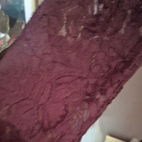 NWT FREE PEOPLE Lace Burgundy EGGPLANT Dress Size Small - Picture 3 of 10